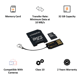 Kingston Mobility Kit 32GB Class 10 Memory Card (MBLY10G2/32GB, Black) Kingston Mobility Kit 32GB Class 10 Memory Card (MBLY10G2/32GB, Black)_3