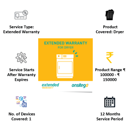 Onsitego 1 Year Extended Warranty for Dryer (Rs.100,000 - Rs.150,000) Onsitego 1 Year Extended Warranty for Dryer (Rs.100,000 - Rs.150,000)_8