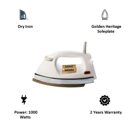 Usha 1000 Watts Dry Iron (Shock Proof, EI3710, White) Usha 1000 Watts Dry Iron (Shock Proof, EI3710, White)_3