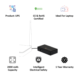 Resonate RouterUPS CRU12V2A - 4 Hour Power Backup for WiFi Router, Set Top Box - Compatible with All 12V, <=2A Rated Routers Resonate RouterUPS CRU12V2A - 4 Hour Power Backup for WiFi Router, Set Top Box - Compatible with All 12V, <=2A Rated Routers_4