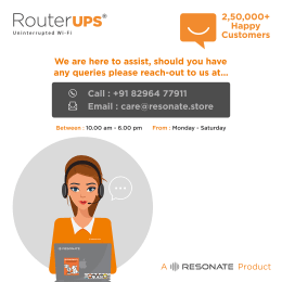 Resonate RouterUPS CRU12V2A - 4 Hour Power Backup for WiFi Router, Set Top Box - Compatible with All 12V, <=2A Rated Routers Resonate RouterUPS CRU12V2A - 4 Hour Power Backup for WiFi Router, Set Top Box - Compatible with All 12V, <=2A Rated Routers_10