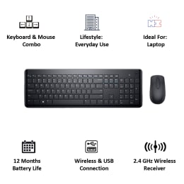 Dell KM117 Wireless Keyboard & Mouse (Black) Dell KM117 Wireless Keyboard & Mouse (Black)_4