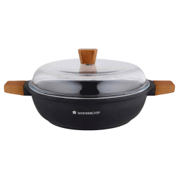 Wonderchef Caesar Casserole For Stoves & Cooktops, Induction (Non-stick Greblon Coating, 63152127, Black) Wonderchef Caesar Casserole For Stoves & Cooktops, Induction (Non-stick Greblon Coating, 63152127, Black)_1