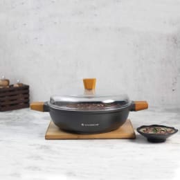 Wonderchef Caesar Casserole For Stoves & Cooktops, Induction (Non-stick Greblon Coating, 63152127, Black) Wonderchef Caesar Casserole For Stoves & Cooktops, Induction (Non-stick Greblon Coating, 63152127, Black)_6
