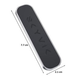 SkyVik Truhold Rectangular Stick-on Magnetic Mobile Holder (Car/Office/Home, MM-RS2S, Silver) SkyVik Truhold Rectangular Stick-on Magnetic Mobile Holder (Car/Office/Home, MM-RS2S, Silver)_2