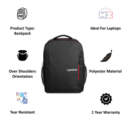 Lenovo B510 Polyester Backpack for 15.6 Inch Laptop (Anti-Theft Compartments, GX40Q75214, Black) Lenovo B510 Polyester Backpack for 15.6 Inch Laptop (Anti-Theft Compartments, GX40Q75214, Black)_5