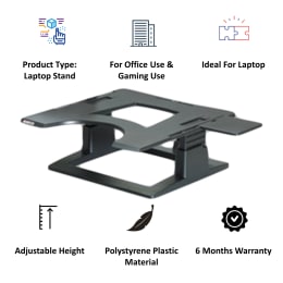 3M LX500 Laptop Stand For Laptop (Height Adjustable, Kanfa052, Black) 3M LX500 Laptop Stand For Laptop (Height Adjustable, Kanfa052, Black)_3