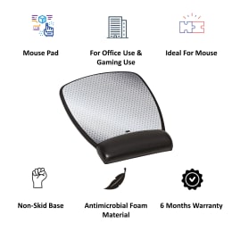 3M MW309LE Mouse Pad For Mouse (Non-Skid Base, Kanfa120, Black) 3M MW309LE Mouse Pad For Mouse (Non-Skid Base, Kanfa120, Black)_3