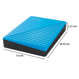 Western Digital My Passport 4TB USB 3.2 Hard Disk Drive (WDBPKJ0040BBL-WESN, Blue) Western Digital My Passport 4TB USB 3.2 Hard Disk Drive (WDBPKJ0040BBL-WESN, Blue)_2