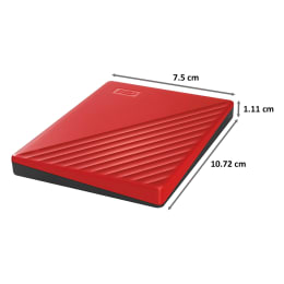 Western Digital My Passport 2TB USB 3.2 Hard Disk Drive (WDBYVG0020BRD-WESN, Red) Western Digital My Passport 2TB USB 3.2 Hard Disk Drive (WDBYVG0020BRD-WESN, Red)_2