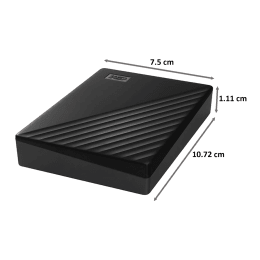 Western Digital My Passport 4TB USB 3.2 Hard Disk Drive (WDBPKJ0040BBK-WESN, Black) Western Digital My Passport 4TB USB 3.2 Hard Disk Drive (WDBPKJ0040BBK-WESN, Black)_2