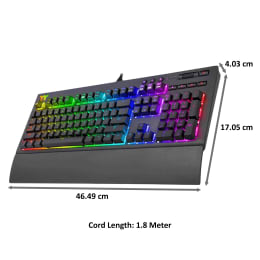 Thermaltake X1 RGB Gaming Keyboard (KB-TPX-SSBRUS-01, Silver) Thermaltake X1 RGB Gaming Keyboard (KB-TPX-SSBRUS-01, Silver)_2