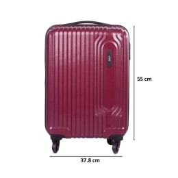 VIP Trace 35 Litres Polycarbonate Trolley Bag (Water Resistant, TRACE55MCD, Maroon) VIP Trace 35 Litres Polycarbonate Trolley Bag (Water Resistant, TRACE55MCD, Maroon)_2