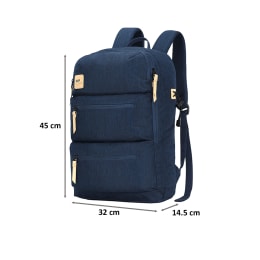 VIP Ride 02 19 Litres Polyester Casual Backpack (3 Front Pockets, BPRID02DBL, Denim Blue) VIP Ride 02 19 Litres Polyester Casual Backpack (3 Front Pockets, BPRID02DBL, Denim Blue)_2