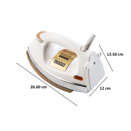 Usha 1000 Watts Dry Iron (Shock Proof, EI3710, White) Usha 1000 Watts Dry Iron (Shock Proof, EI3710, White)_2