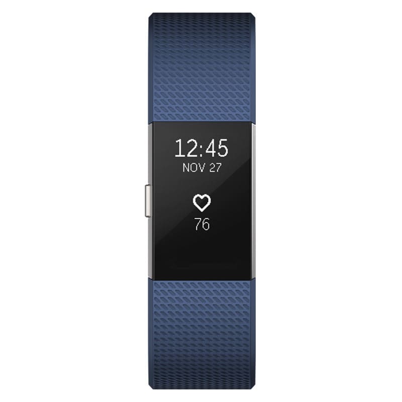 fitbit charge 2 black silver large