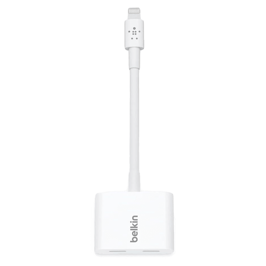 Buy Belkin Lightning Audio Plus Charge Rockstar Connector White Online Croma