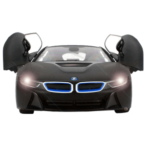 BMW i8 1:14 Remote Controlled Car with Open Door (Black)