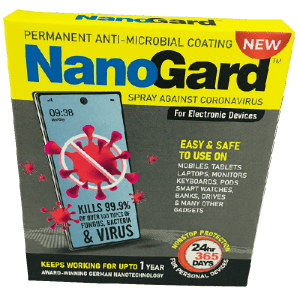 NanoGard Disinfectant Solution Spray (Antimicrobial Scren, N91501, Transparent)