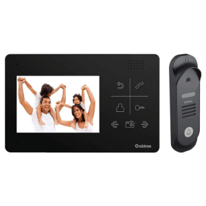 Crabtree 4.3 Inch Video Door Phone Kit (ACSVK001, Black)