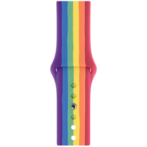 Apple Pride Edition Fluoroelastomer Strap for Apple iWatch (38mm / 40mm) (Pride)