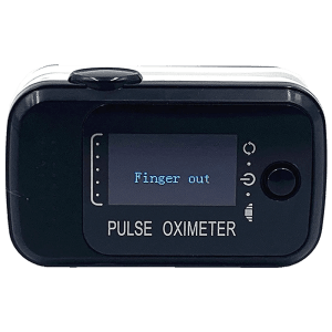 iGear Health Series Pulse Oximeter (SpO2, PR BPM and PI Display, iG-PO1, Black/White)