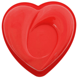 WONDERCHEF Pavoni Heart Shaped Cake Mould (Non-Toxic, 63152920, Red)