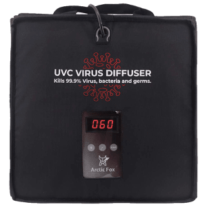 Arctic Fox UV-C Virus Germicidal Bulb Diffuser Bag (20 Ltrs, FEXUTBBLKWZ120020, Black)