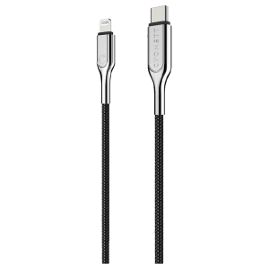 CYGNETT Armoured Lightning to USB-C 200 cm (2 m) Charging Cable (CY2801PCCCL, Black)