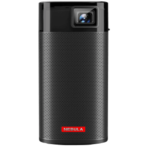 ANKER Nebula Apollo Pocket Size Projector (FWVGA DLP, 200 ANSI Lumens, Android 7.1, HDMI + USB + Bluetooth + Wi-Fi, 6W Immersive Audio, Black)