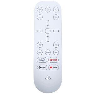 SONY Media Remote For Playstation 5 (Dedicated App Buttons, CFI-ZMR1BX/R, White)