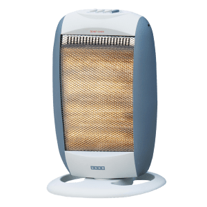 USHA 1200 Watts Halogen Room Heater (Automatic Oscillation, HH3303, Silver)