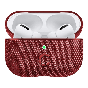 CYGNETT TekView Slip Resistant Fabric Full Case Cover for Apple AirPods Pro 2nd Generation (CY3119TEKVI, Red)