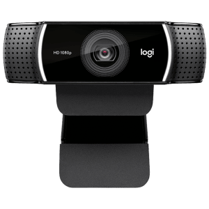 logitech C922 Pro USB 1080p Web Cam (Automatic Low Light Correction, 960-001090, Black)