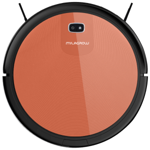 MILAGROW 24 Watts Robotic Vacuum Cleaner (0.6 Litres Tank, Red Hawk-21, Red)