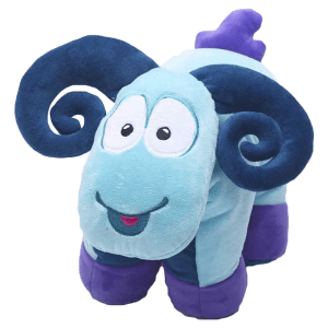 TRAVEL BLUE Sammy The Ram Polyester Neck Pillow (Soft and Comfortable, Multicolor)