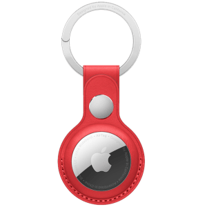 Apple AirTag Key Ring (French Leather, MK103ZM/A, Red)