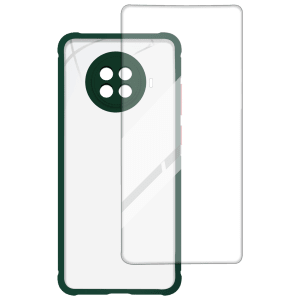 ARROW Hybrid Screen Protector & Polycarbonate Back Cover Combo for Xiaomi Mi 10i (Scratch Protection, Dark Green)