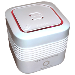 DesignNest AirCube Fire Alarm (85 dB, Low Battery Warning, 11150WT/ACSMDE, White)