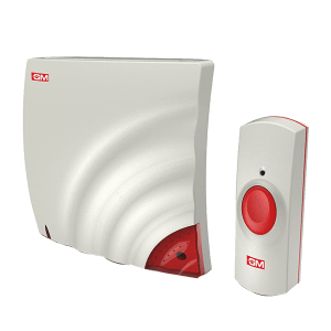 GM Wave Door Bell (Wireless, 4061, White/Red)