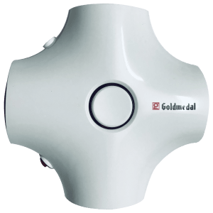 Goldmedal Curve Plus 10 Amp 4 Sockets Spike Guard With Individual Switch 2 Meters (LED Indicator, 205108, White/Red)