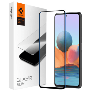 spigen GLAStR Slim Tempered Glass for Xiaomi Redmi Note 10 Pro (Bubble Proof)