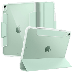 spigen Ultra Hybrid Pro Polycarbonate Flip Cover for Apple iPad Air 10.9 Inch (Apple Pencil Functions, Green)