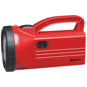 BAJAJ SmartGlow 3 Watts LED Torch (Dust Resistant, 610040, Red)