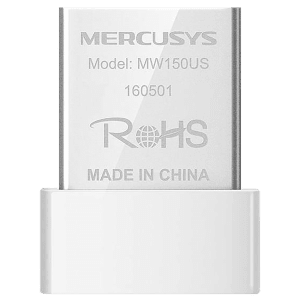 MERCUSYS MW150US Single Band Up to 150 Mbps Network Adapter (150 Mbps Wi-Fi Speed, White)