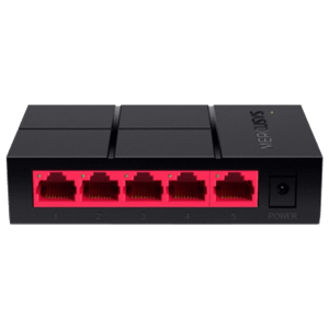 MERCUSYS MS105G 5 Ports Switch/Plug (Easily Wired Network Expansion, Black)