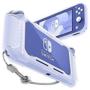 spigen Rugged Armor Back Case For Nintendo Switch Lite (Raised Bumper Guard, ACS01141, Frost Clear)