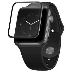 AT&T AWTG-42 Tempered Glass Screen Guard For Apple Watch Series 1/2/3 - 42mm (Dust And Fingerprint Resistant, Black)