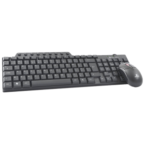 ZEBRONICS USB Optical Keyboard & Mouse Combo (Ergonomic Design, ZEB-Judwaa 555, Black)