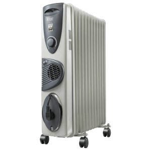 Russell Hobbs 2900 Watts Oil Filled Room Heater (ROR12F, Grey)